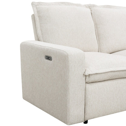 Modern Power Recliner Chair Home Theater Seating Soft Sofa with USB Port for Living Room