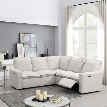 Modern Power Recliner Chair Home Theater Seating Soft Sofa with USB Port for Living Room