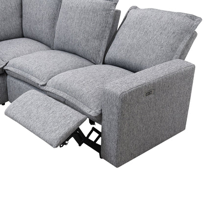 Modern Power Recliner Chair Home Theater Seating Soft Sofa with USB Port for Living Room
