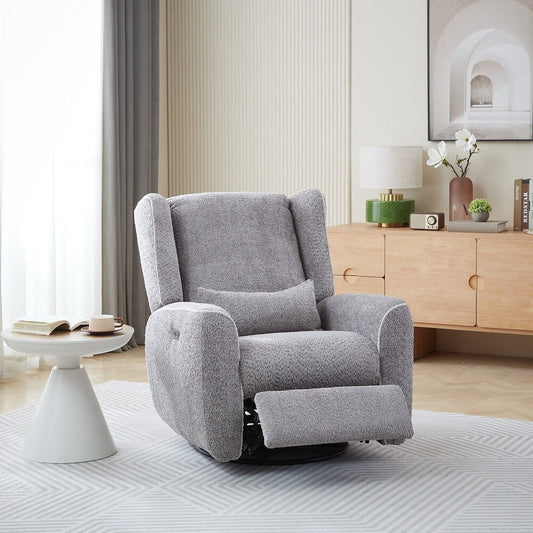 Modern Power recliner Swivel Single Sofa Glider Chair Upholstery Lounge Chair with USB Charging Port