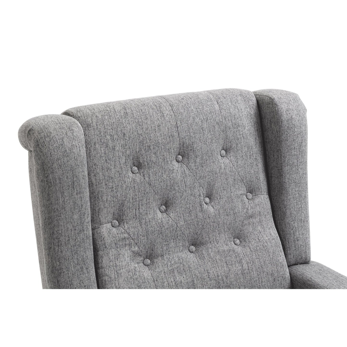 Modern Pushback Manual Recliner Chair Home Theater Seating Wingback Lounge Chair with Vibration and Heat