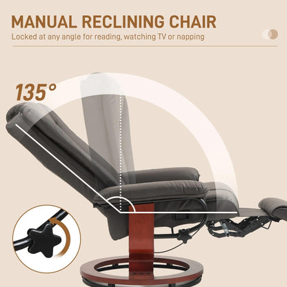 Modern RV Swivel Recliner Chair with Footrest for Living Room