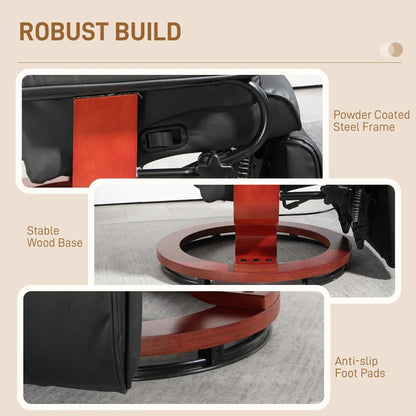 Modern RV Swivel Recliner Chair with Footrest for Living Room