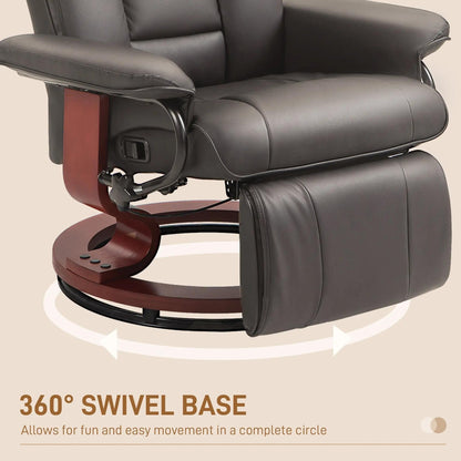 Modern RV Swivel Recliner Chair with Footrest for Living Room