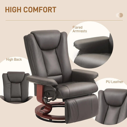 Modern RV Swivel Recliner Chair with Footrest for Living Room