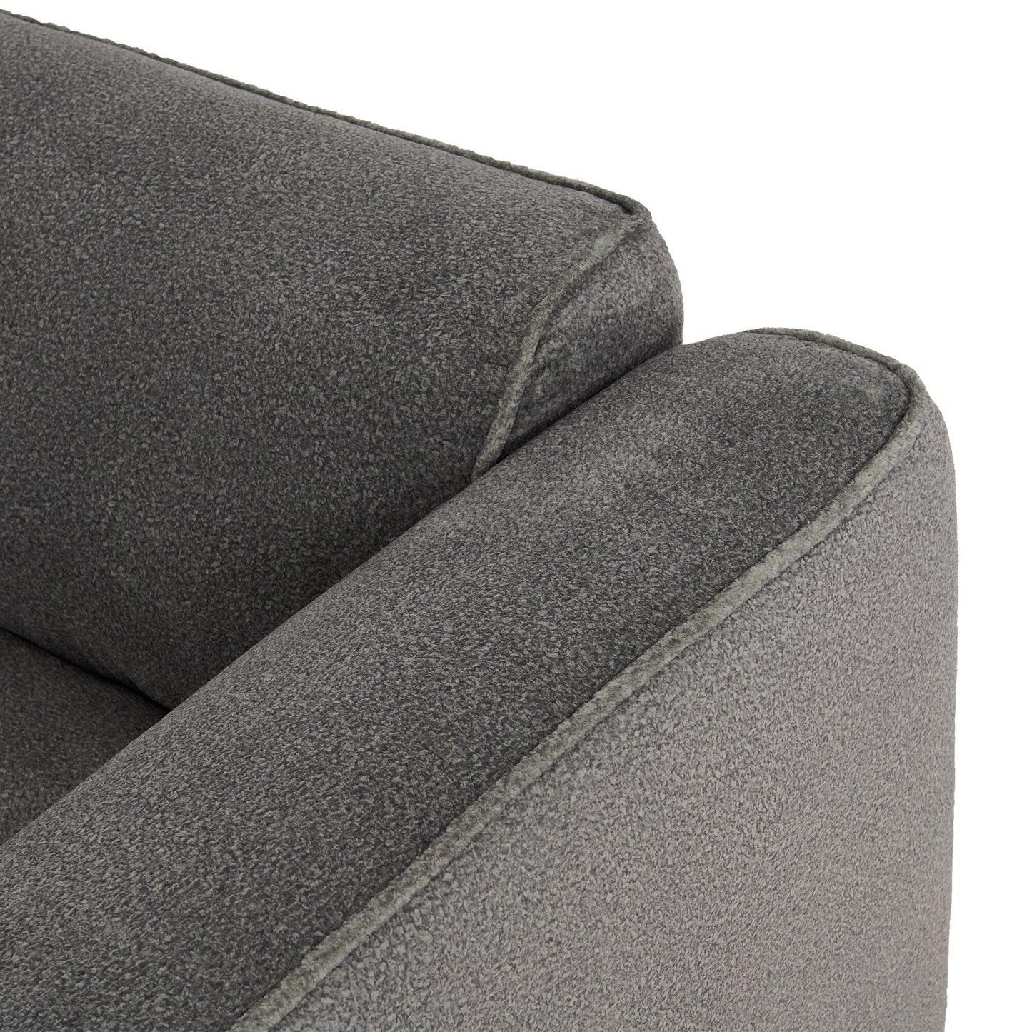 Modern Sectional Luxury Velvet 4-Seat Sofa with Removable Ottoman and Pillows for Living Room Apartment
