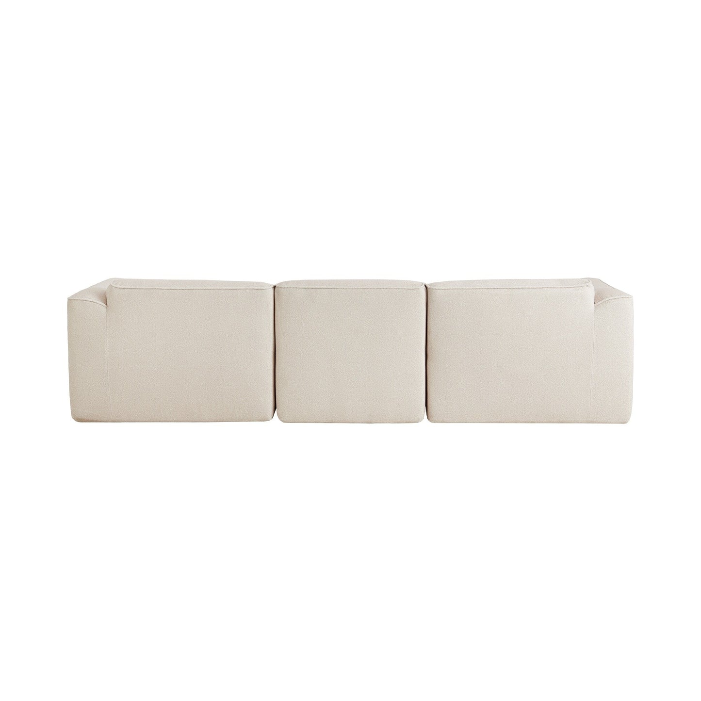 Modern Sectional Luxury Velvet 4-Seat Sofa with Removable Ottoman and Pillows for Living Room Apartment