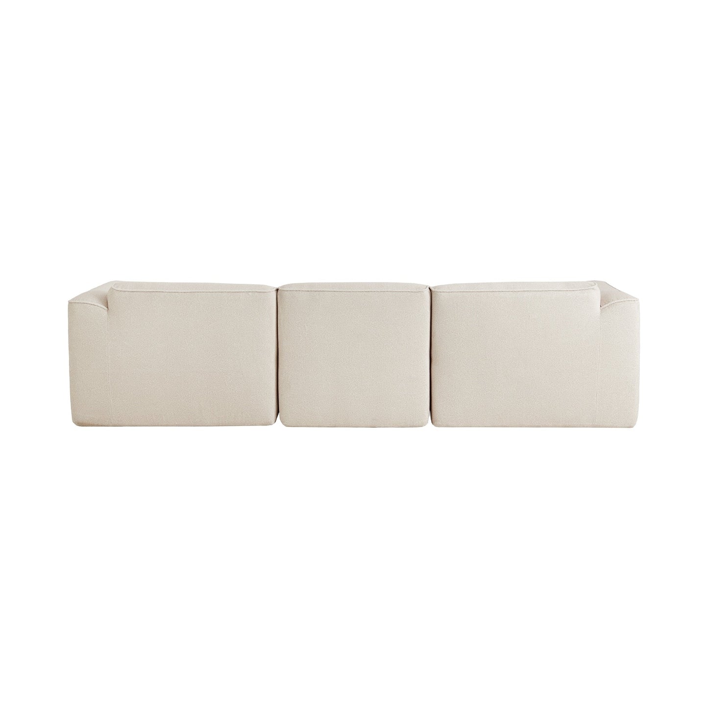 Modern Sectional Luxury Velvet 4-Seat Sofa with Removable Ottoman and Pillows for Living Room Apartment