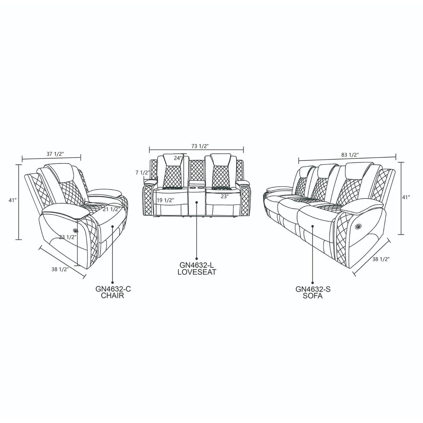 Modern Sectional Sofa Couch Living Room Furniture Sets