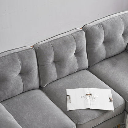 Modern Sectional Sofas Couches Velvet L-Shaped Couches