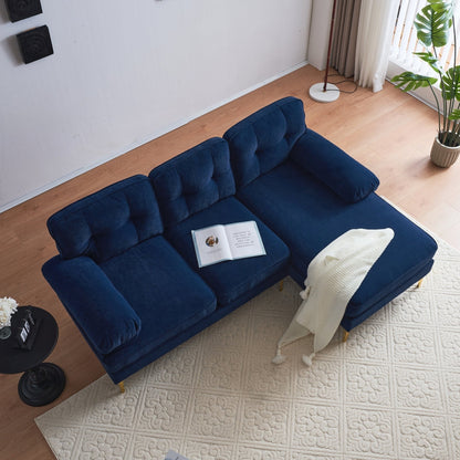 Modern Sectional Sofas Couches Velvet L-Shaped Couches