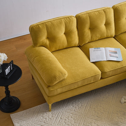 Modern Sectional Sofas Couches Velvet L-Shaped Couches