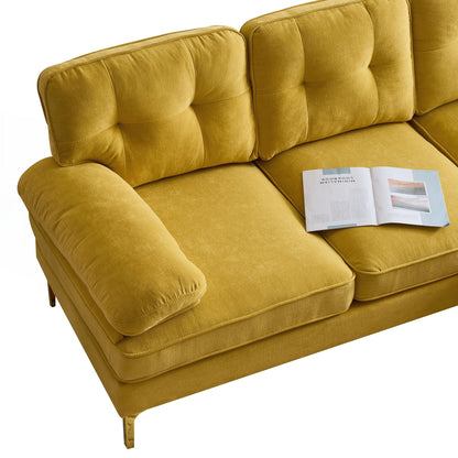 Modern Sectional Sofas Couches Velvet L-Shaped Couches