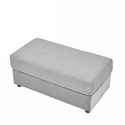 Modern Single Sofa with Movable Ottoman, Hidden Storage, USB Ports, Cup Holders and Phone Holder for Living Room