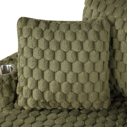 Modern Soft Indoor Chaise Lounge Couch Sofa Bed with Pillows