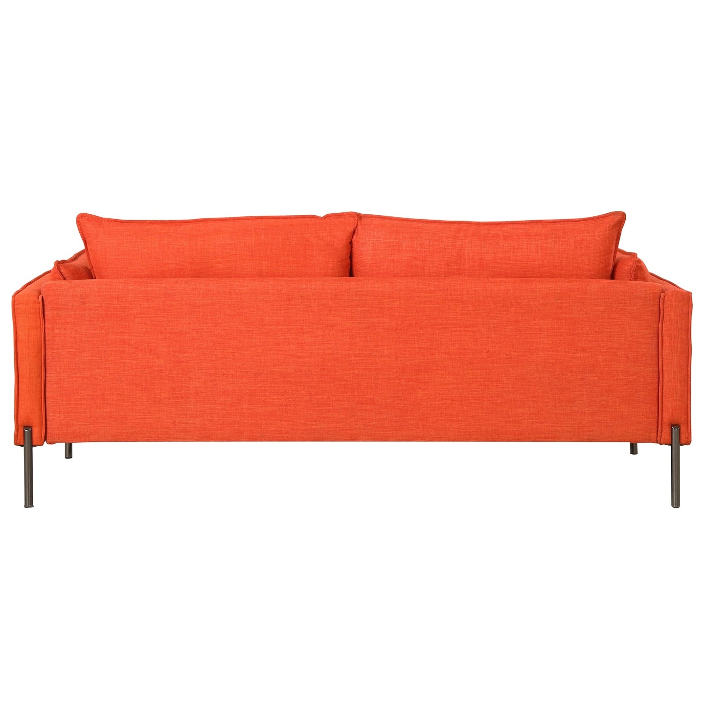 Modern Style 3 Seat Sofa Linen Fabric Upholstered Couch Furniture