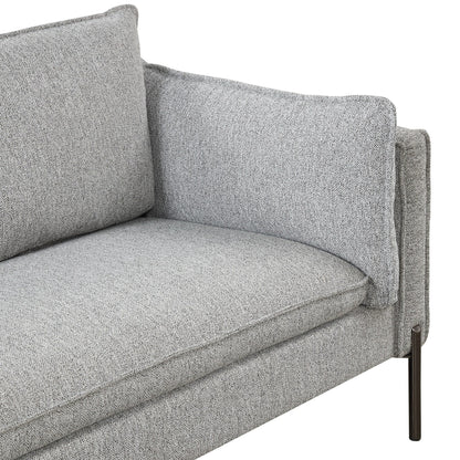 Modern Style 3 Seat Sofa Linen Fabric Upholstered Couch Furniture