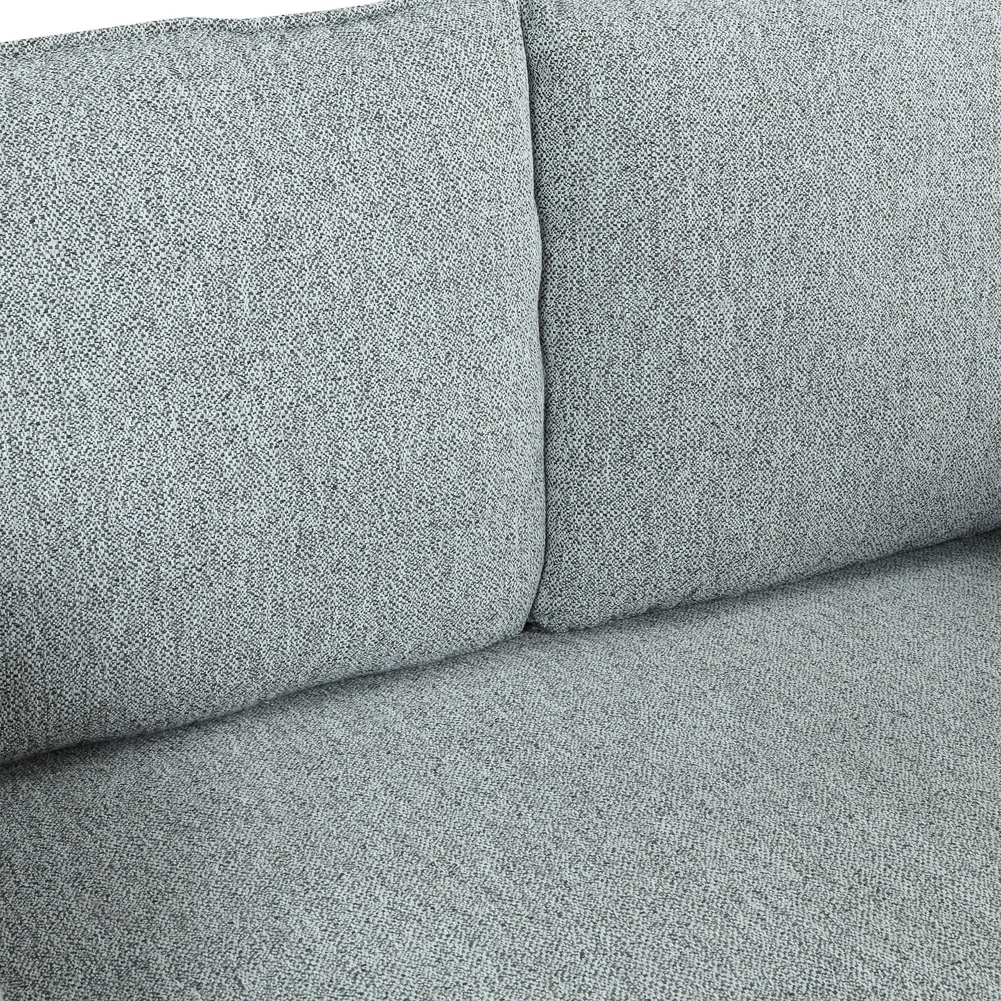 Modern Style 3 Seat Sofa Linen Fabric Upholstered Couch Furniture