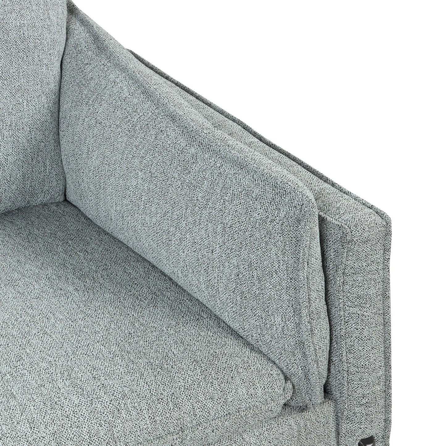 Modern Style 3 Seat Sofa Linen Fabric Upholstered Couch Furniture