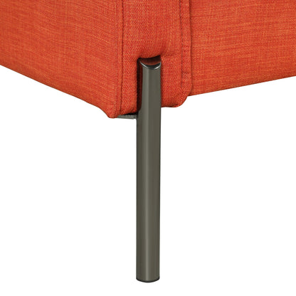 Modern Style 3 Seat Sofa Linen Fabric Upholstered Couch Furniture
