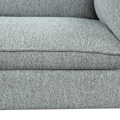 Modern Style 3 Seat Sofa Linen Fabric Upholstered Couch Furniture