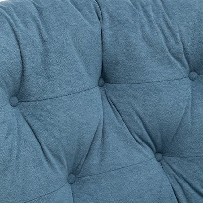 Modern Swivel Home Theatre Manual Recliner Adjustable Single Lazy Sofa with Footrest and Side Pocket