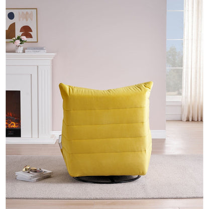 Modern Swivel Recliner with Side Pocketï¼Casual Upholstered Sofa Chair