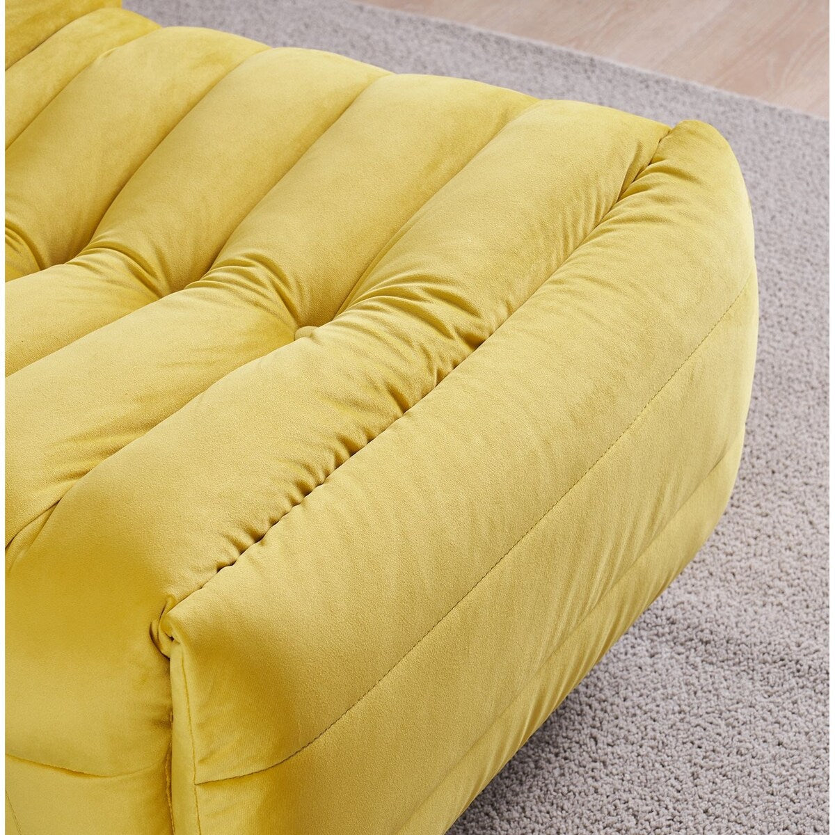 Modern Swivel Recliner with Side Pocketï¼Casual Upholstered Sofa Chair