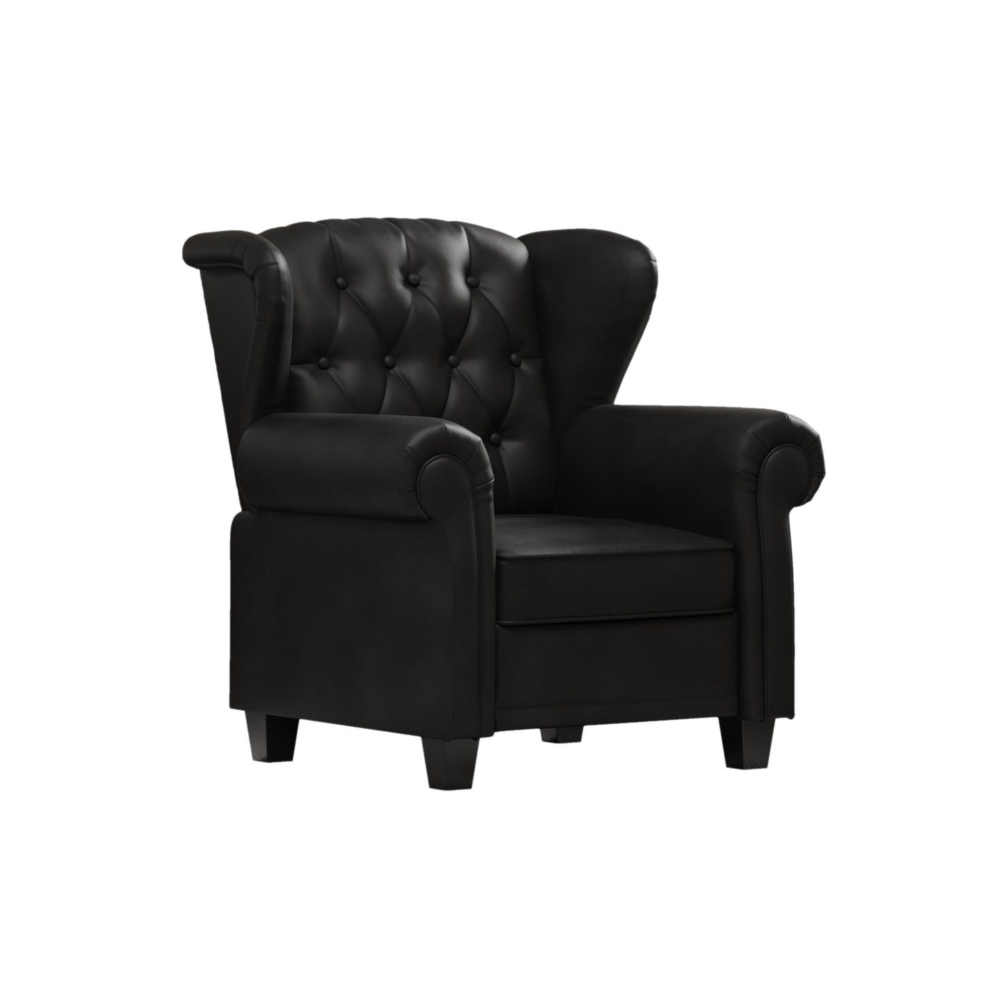 Modern Tufted Push Back Tufted Recliner Armchair