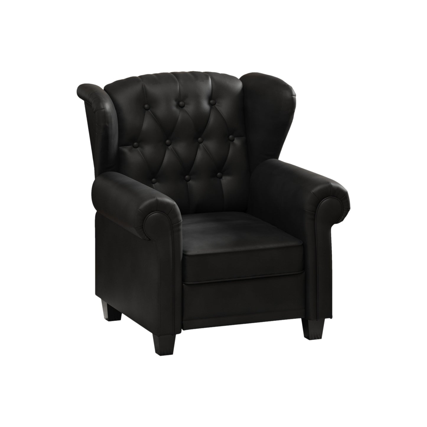 Modern Tufted Push Back Tufted Recliner Armchair
