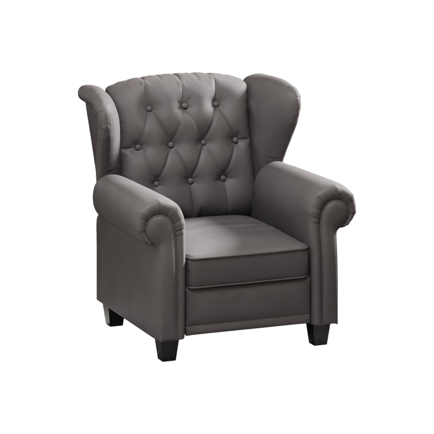 Modern Tufted Push Back Tufted Recliner Armchair