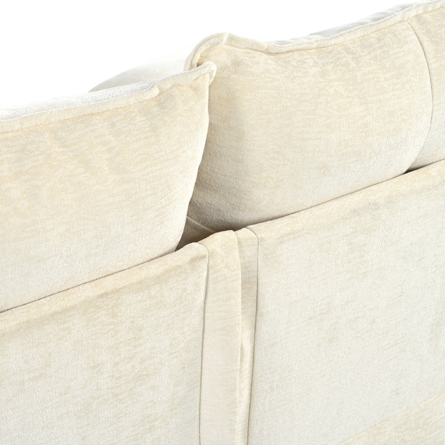 Modern U-Shaped Chenille Modular Sofa Living Room Tufted Back 6-Seat Sectional Sofa with Adjustable Armrest Pillows