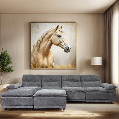 Modern U-Shaped Modular Sectional Sofa 6-Seater Sleeper Sofa Couch with Chaise and Ottoman for Living Room