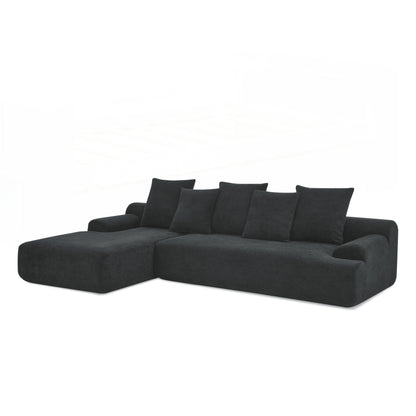 Modern Upholstered L-Shape Sectional Sofa Couch