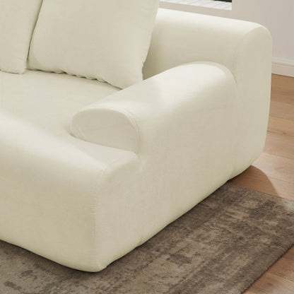 Modern Upholstered L-Shape Sectional Sofa Couch