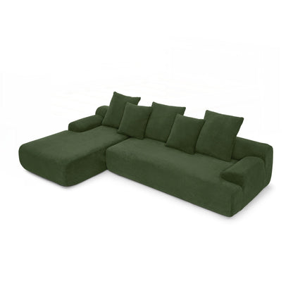 Modern Upholstered L-Shape Sectional Sofa Couch