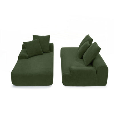 Modern Upholstered L-Shape Sectional Sofa Couch