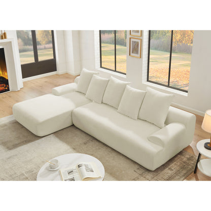 Modern Upholstered L-Shape Sectional Sofa Couch