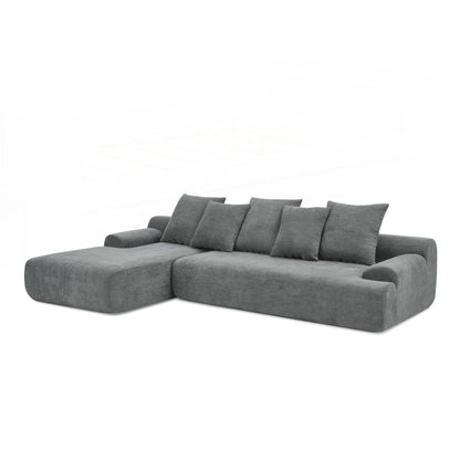 Modern Upholstered L-Shape Sectional Sofa Couch