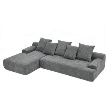 Modern Upholstered L-Shape Sectional Sofa Couch