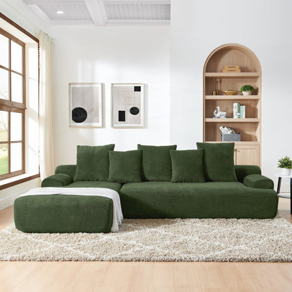 Modern Upholstered L-Shape Sectional Sofa Couch