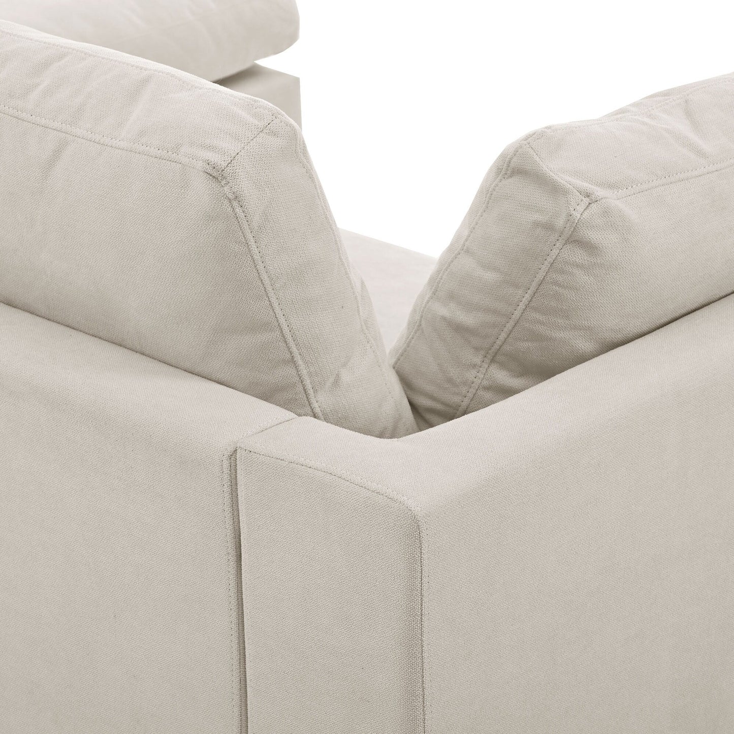 Modern Upholstered L-Shaped Convertible Sectional Sofa with Adjustable Footrest and Reversible Chaise for Living Room