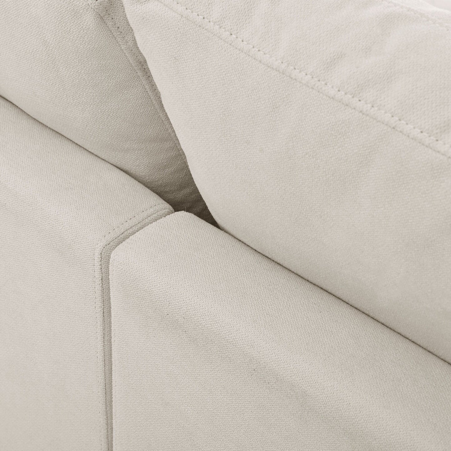 Modern Upholstered L-Shaped Convertible Sectional Sofa with Adjustable Footrest and Reversible Chaise for Living Room
