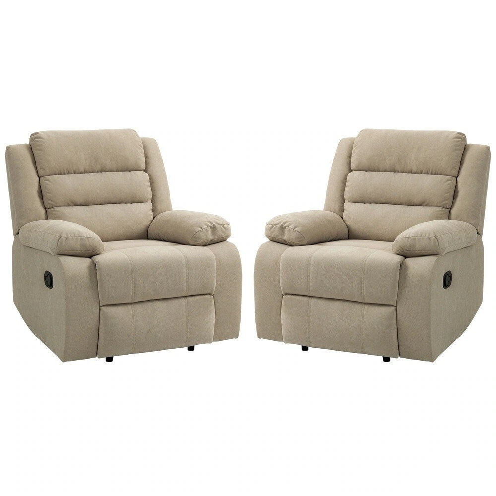 Modern Upholstered Recliner Chair with Adjustable Backrest