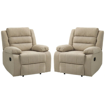 Modern Upholstered Recliner Chair with Adjustable Backrest