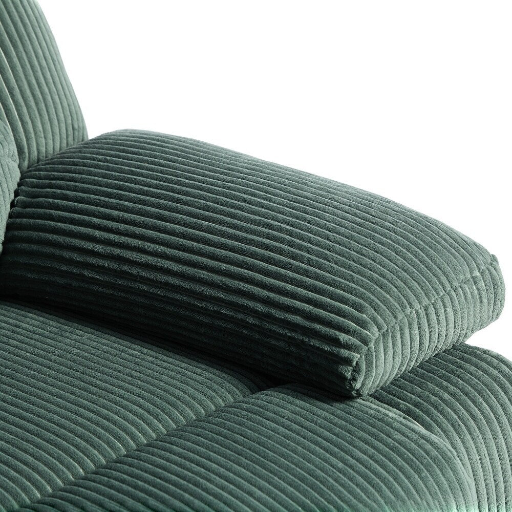Modern Upholstered Recliner Chair with Adjustable Backrest