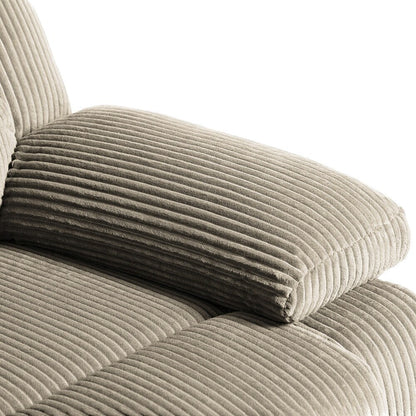 Modern Upholstered Recliner Chair with Adjustable Backrest