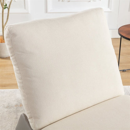 Modern Upholstered Rocking Chair Recliner w/ Footrest and Soft Padded