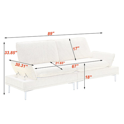 Modern Upholstered Sofa, Living Room Bedroom Apartment Small Space