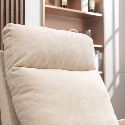 Modern Upholstered Swivel Glider Rocking Chair for Nursery